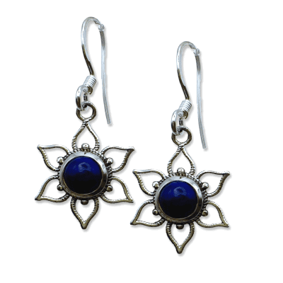 Lapis Lazuli Drop Earrings 1.7g