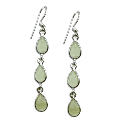 Prehnite Drop Earrings 3.2g