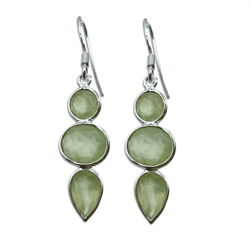 Prehnite Drop Earrings 3.2g