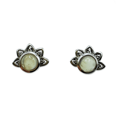 Prehnite  Stud Earrings 1.9g