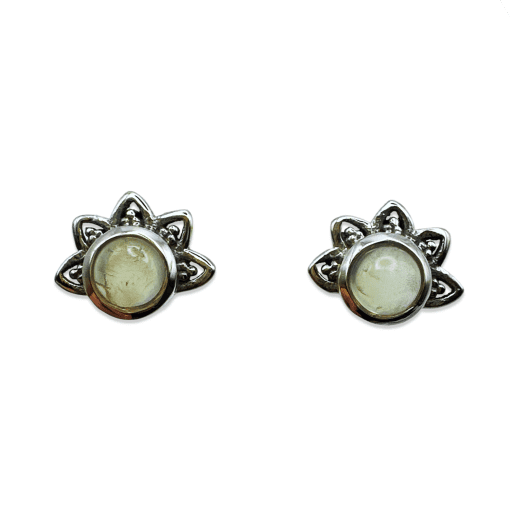 Prehnite  Stud Earrings 1.9g