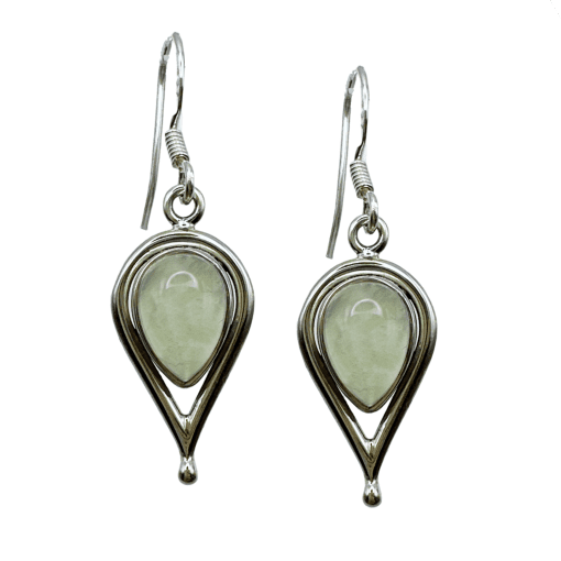 Prehnite Drop Earrings 4.3g