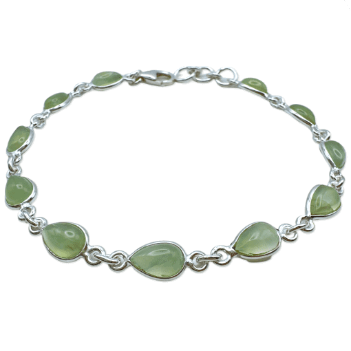 Prehnite Peardrop Bracelet 5.3g - Image 2