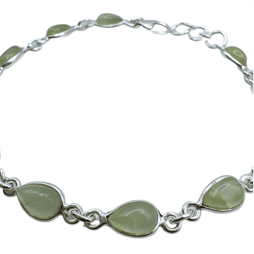 Prehnite Peardrop Bracelet 5.3g - Image 3
