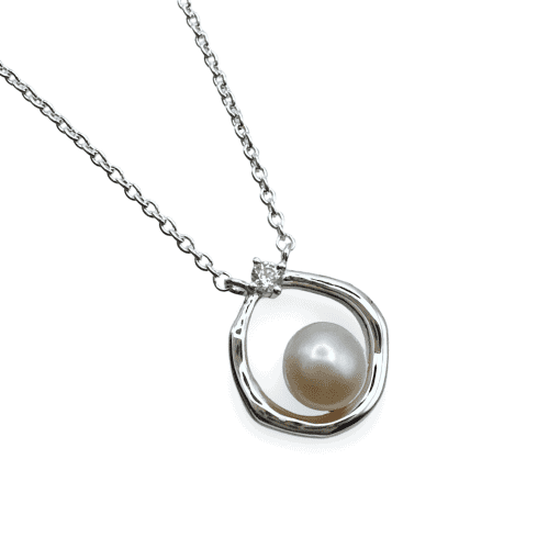 Freshwater Pearl Open Loop Necklace