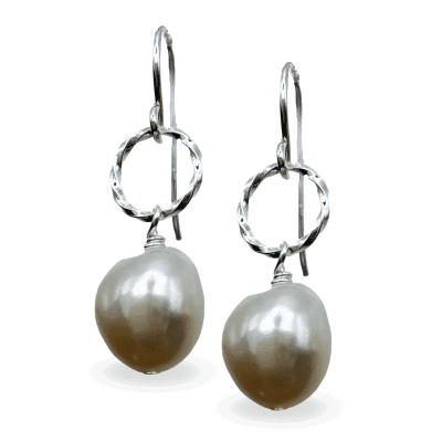 Freshwater Pearl Drop Earrings 2.8g