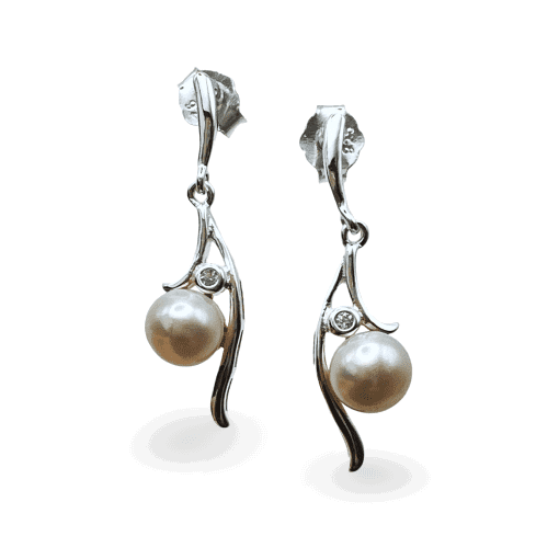Freshwater Pearl Stud Drop Earrings 2.5g