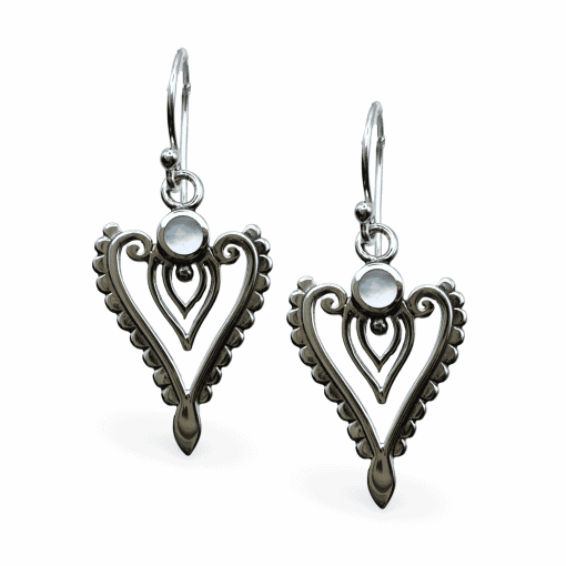 Mother Of Pearl Drop Earrings 2.4g