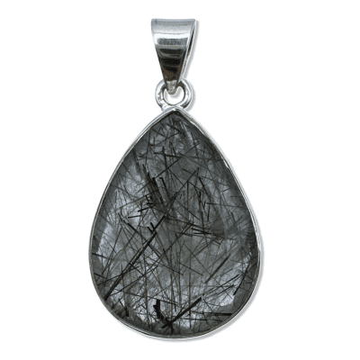 Tourmalinated Quartz Pendant 6.9g