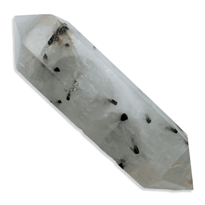 Tourmalinated Quartz Double Terminated Point 65.6g