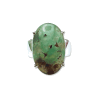 Aquaprase (Chalcedony) Oval Claw Set Ring Size M - Image 2
