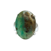 Aquaprase (Chalcedony) Oval Claw Set Ring Size N - Image 2