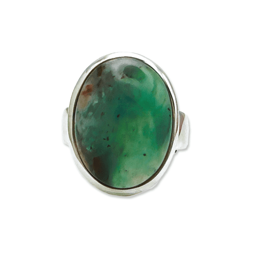 Aquaprase (Chalcedony) Oval Ring Size Q - Image 2