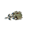 Aquaprase (Chalcedony) Round Claw Set Ring Size P