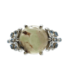 Aquaprase (Chalcedony) Round Claw Set Ring Size P - Image 2