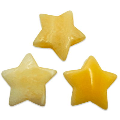 Orange Calcite Flat Pocket Star 9.2g