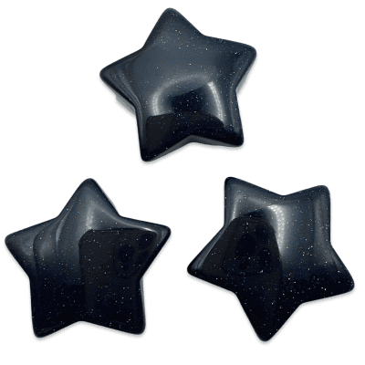 Blue Goldstone Flat Pocket Star 8.7g