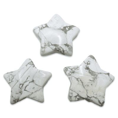 White Howlite Flat Pocket Star 9.1g