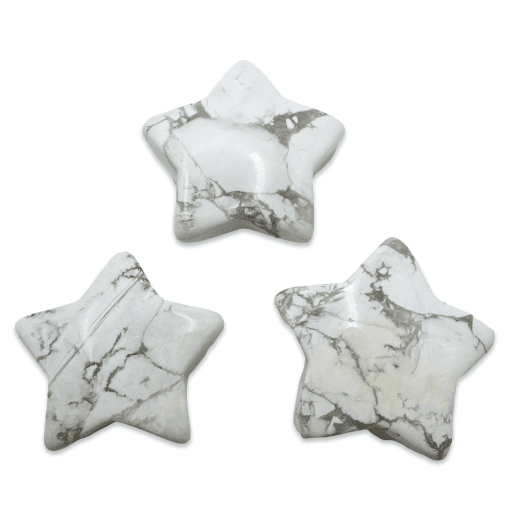 White Howlite Flat Pocket Star 9.1g