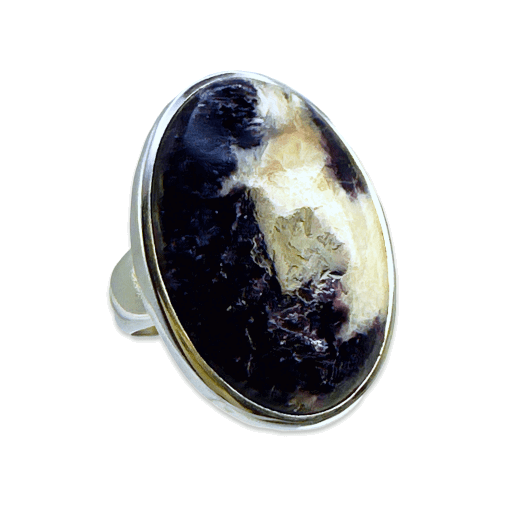 Lepidolite Oval Ring 11.6g Size N