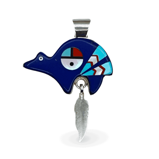 The Sunface Bear And Feather Pendant 6.8g - Image 2