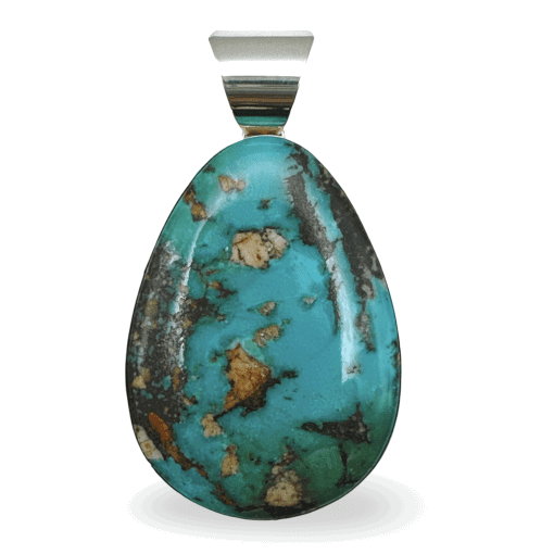 Royston Turquoise Pendant By Kevin Ramone 12.3g - Image 2