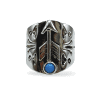 Turquoise Navajo Ring By Thomas Valencia Size O - Image 2