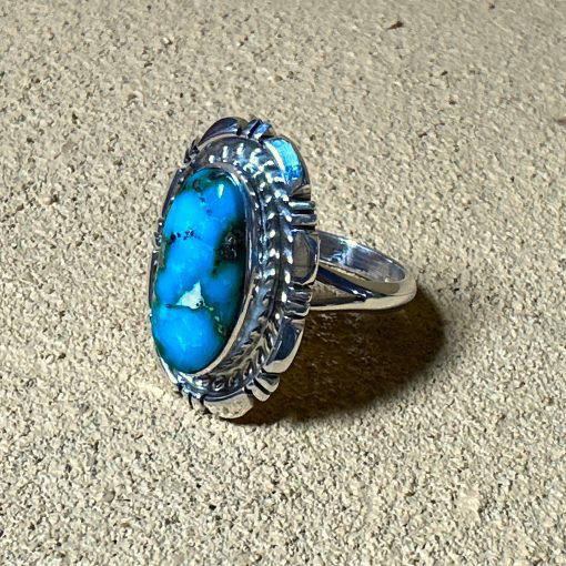 Sonoran Gold Turquoise Ring By Kevin Ramone Size M 7.9g
