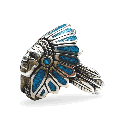 Turquoise Ring Size R 12.6g - Image 3