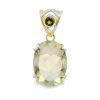 Libyan Gold Oval Claw Set Pendant