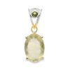 Libyan Gold Oval Claw Set Pendant 2.2g
