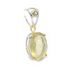 Libyan Gold Oval Claw Set Pendant 2.2g - Image 2