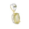 Libyan Gold Oval Claw Set Pendant 2.4g - Image 2