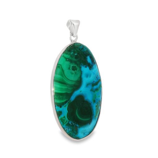 Chrysocolla Malachite Pendant 10.7g - Image 2