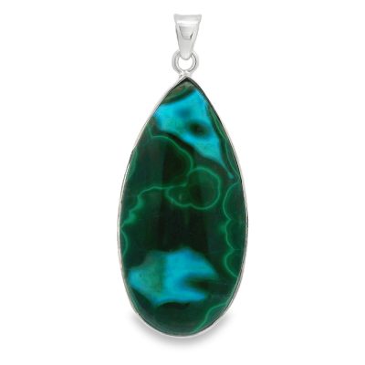 Chrysocolla Malachite Pendant 9.6g