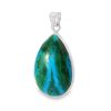 Chrysocolla Malachite Peardrop Pendant 8.1g - Image 2