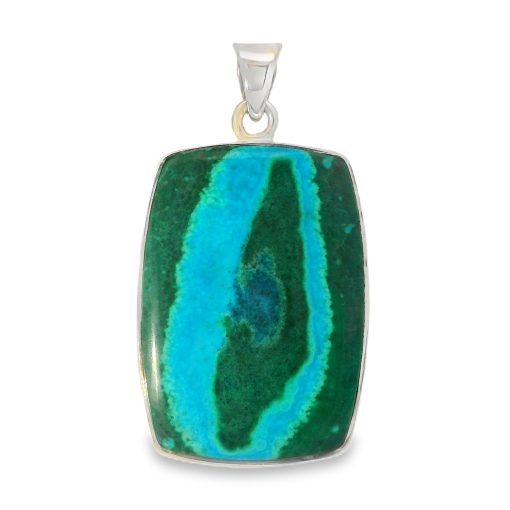 Chrysocolla Malachite Pendant 7.9g
