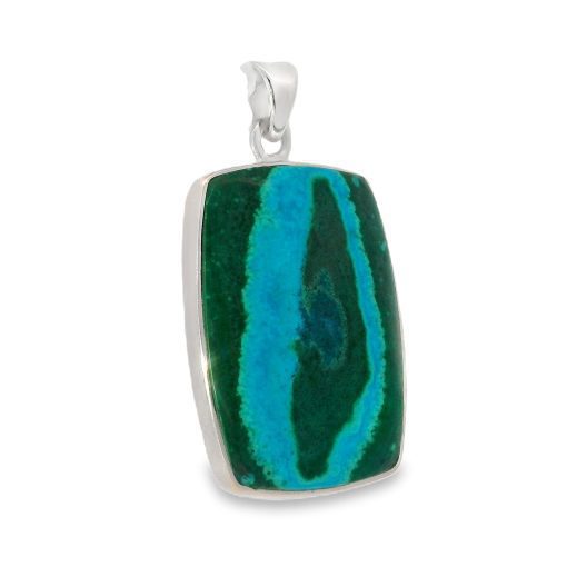 Chrysocolla Malachite Pendant 7.9g - Image 2