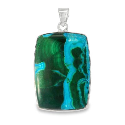 Chrysocolla Malachite Pendant 9.9g