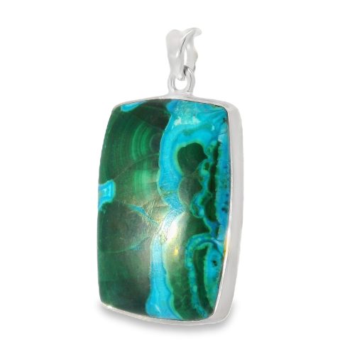 Chrysocolla Malachite Pendant 9.9g - Image 2