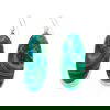Chrysocolla Malachite Drop Earrings 11.9g