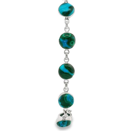 Chrysocolla Malachite Bracelet 18.4g - Image 3