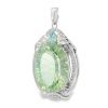 Prasiolite Large Oval Pendant 7.4g - Image 3