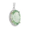 Prasiolite Large Oval Pendant 4.9g - Image 2
