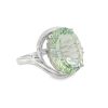 Prasiolite Large Oval Ring Size P - Image 3