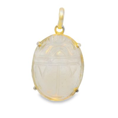 Libyan Gold Bettle Pendant 7.1g