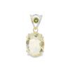 Libyan Gold Oval Claw Set Pendant - Image 2