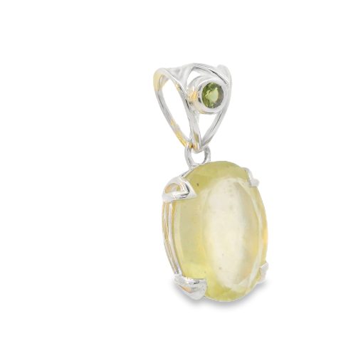 Libyan Gold Oval Claw Set Pendant 3.5g - Image 3