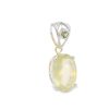 Libyan Gold Oval Claw Set Pendant 2.4g - Image 4