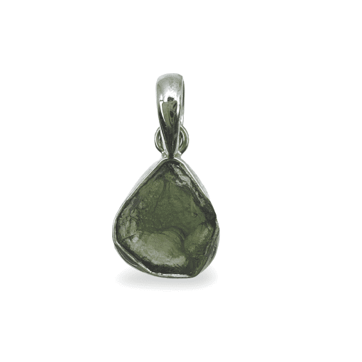 Moldavite Raw Freeform Pendant 1.4g